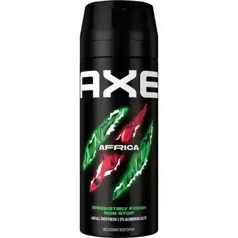 Etos Axe Africa Deodorant Bodyspray 150 ML aanbieding