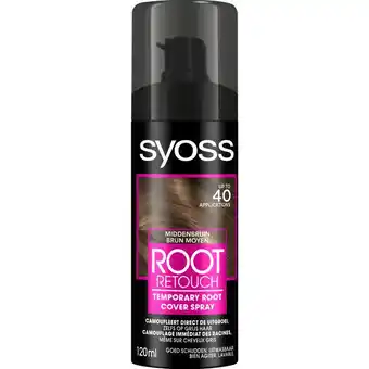 Etos Syoss Uit Groeispray Middenbruin aanbieding