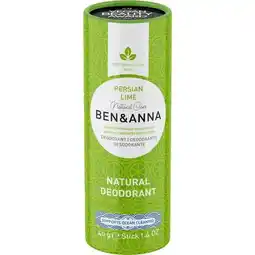 Etos Ben & Anna Persian Lime Deodorant Stick 40 GR aanbieding