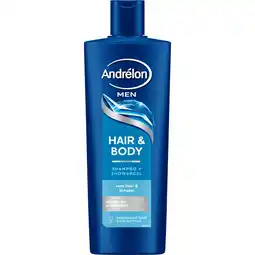 Etos Andrélon Men Hair & Body shampoo 400 ML aanbieding