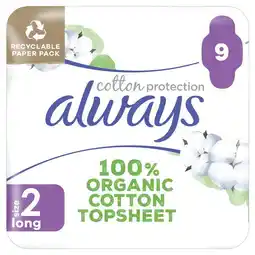 Etos ALWAYS COT PADS L 9 - SP aanbieding