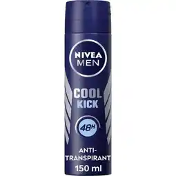 Etos NIVEA MEN Cool Kick Deodorant Spray 150 ML aanbieding