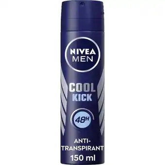 Etos NIVEA MEN Cool Kick Deodorant Spray 150 ML aanbieding