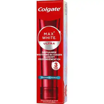 Etos Colgate Max White Ultra Freshness Pearls Tandpasta 75 ML aanbieding