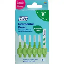 Etos TePe Interdentale Ragers Original GroenISO maat 5 – 0,8 mm (6 stuks) aanbieding