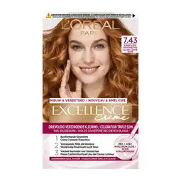 Etos L'Oréal Paris Excellence Crème Verzorgende Crèmekleuring 7.43 Koper Goudblond aanbieding