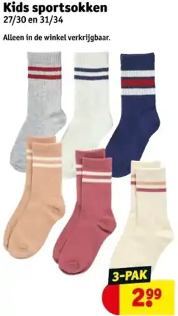 Kruidvat Kids sportsokken aanbieding