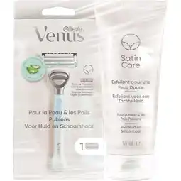 Etos Gillette Venus Voor Huid en Schaamhaar Scheersysteem + Exfoliant aanbieding