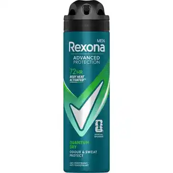 Etos Rexona Men Advanced Protection Quantum Dry Deodorant Spray 150 ML aanbieding