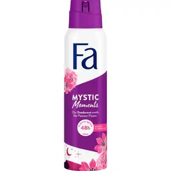 Etos Fa Mystic Moments Deodorant Spray 150 ML aanbieding