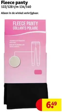 Kruidvat Fleece panty aanbieding