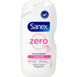Etos Sanex Zero % Hypoallergenic Hydrating Douchegel 400 ML aanbieding