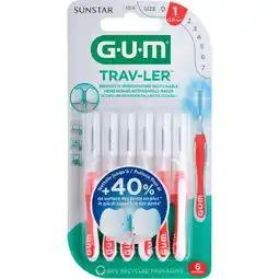 Etos GUM Trav-Ler Rood 0,8 MM aanbieding