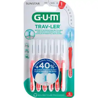 Etos GUM Trav-Ler Rood 0,8 MM aanbieding
