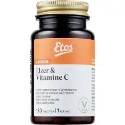 Etos Etos IJzer en Vitamine C 120 stuks aanbieding