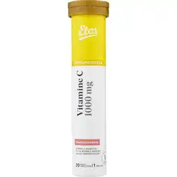 Etos Etos Vitamine C 1000 mg Bruistablet Framboos 20 stuks aanbieding