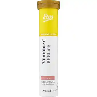 Etos Etos Vitamine C 1000 mg Bruistablet Framboos 20 stuks aanbieding