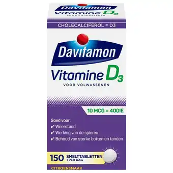 Etos Davitamon Vitamine D Smelttabletten 150 stuks aanbieding