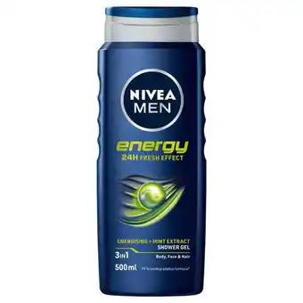 Etos NIVEA MEN Energy Douchegel 500 ML aanbieding