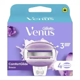 Etos Gillette Venus ComfortGlide Breeze Navulmesjes 4 Stuks aanbieding