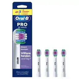 Etos Oral-B 3D White Opzetborstels Wit - 4 Stuks aanbieding