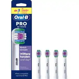 Etos Oral-B 3D White Opzetborstels Wit - 4 Stuks aanbieding