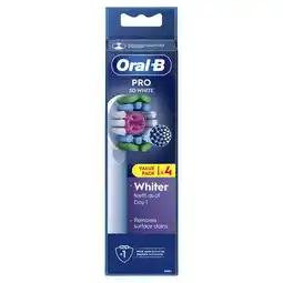 Etos Oral-B 3D White Opzetborstels Wit - 4 Stuks aanbieding