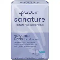 Etos Sanature Pro Vivo 100% Katoenen Incontinentieverband Normaal 12 stuks aanbieding