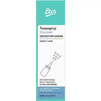Etos Etos Zeezout Neusspray 0.9% 20 ML aanbieding