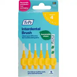 Etos TePe Interdentale Ragers Original GeelISO maat 4 – 0,7 mm (6 stuks) aanbieding