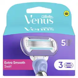 Etos Gillette Venus Deluxe Smooth Swirl Navulmesjes 3 Stuks aanbieding