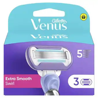 Etos Gillette Venus Deluxe Smooth Swirl Navulmesjes 3 Stuks aanbieding