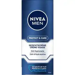 Etos NIVEA MEN Protect & Care Hydraterende Gezichtscrème 75 ML aanbieding