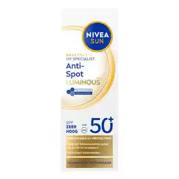 Etos NIVEA SUN UV Face Luminous630 Anti-Spot Fluïde Zonnebrand SPF 50+ 40ML aanbieding