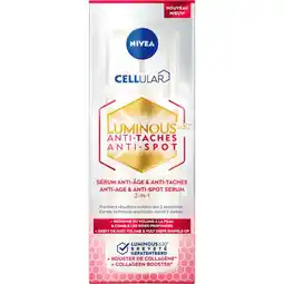 Etos NIVEA Cellular Luminous630 Anti-Age & Anti-Spot Serum 30 ML aanbieding