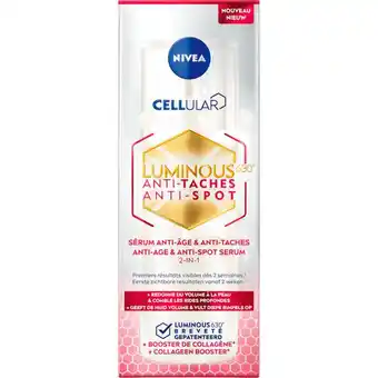 Etos NIVEA Cellular Luminous630 Anti-Age & Anti-Spot Serum 30 ML aanbieding