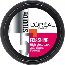 Etos L'Oréal Paris Studio Line Fix & Shine High Gloss Wax 75 ML aanbieding