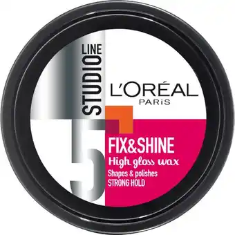 Etos L'Oréal Paris Studio Line Fix & Shine High Gloss Wax 75 ML aanbieding