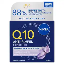 Etos NIVEA Q10 Power Anti-Rimpel Sensitive Nachtcrème 50 ML aanbieding