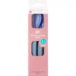 Etos Etos Warmtegevoelige Lepels Blauw 2 Stuks aanbieding