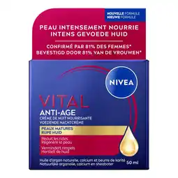 Etos NIVEA Vital Herstellende Nachtcrème Oudere Huid 50 ML aanbieding