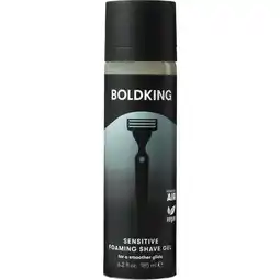 Etos Boldking Foaming shave gel Sensitive 185 ml aanbieding