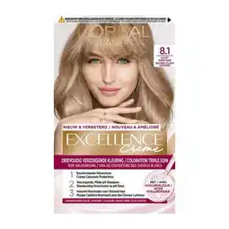 Etos L'Oréal Paris Excellence Crème Verzorgende Crèmekleuring 8.1 Licht Asblond aanbieding