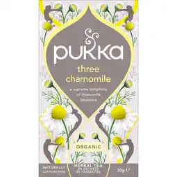 Etos Pukka Three chamomile aanbieding