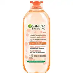 Etos Garnier SkinActive Micellair Reinigingswater Milde Peeling Alles-in-1 400 ML aanbieding