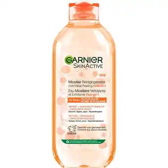 Etos Garnier SkinActive Micellair Reinigingswater Milde Peeling Alles-in-1 400 ML aanbieding