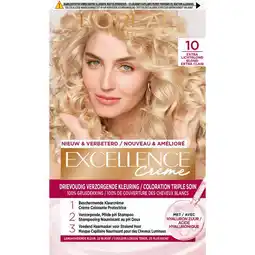 Etos L'Oréal Paris Excellence Crème Verzorgende Crèmekleuring 10 Extra Lichtblond aanbieding
