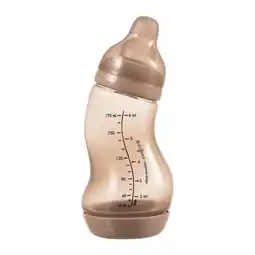 Etos Difrax S-fles Natural Caramel 250 ML Anti-koliek Babyfles 0+ Maanden aanbieding