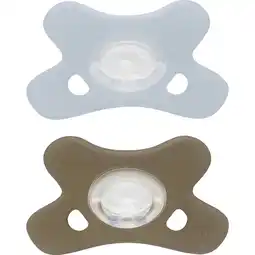 Etos Difrax Fopspeen Natural 0-6 Maanden Lichtblauw/Beige BPA-vrij aanbieding