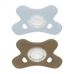 Etos Difrax Fopspeen Natural 0-6 Maanden Lichtblauw/Beige BPA-vrij aanbieding